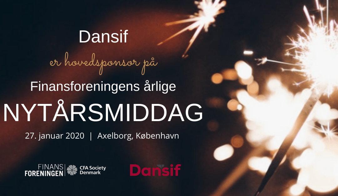 Dansif er stolt hovedsponsor for Finansforeningen/CFA Society Denmarks årlige Nytårsmiddag den 27. januar